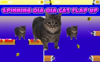 Spinning Oia Oia Cat Flap Up: Vertical Arcade Adventure