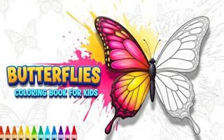 Butterflies Coloring Book for Kids - Free Online Coloring Game