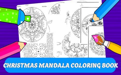 Christmas Mandala Coloring Book - Free Coloring Game