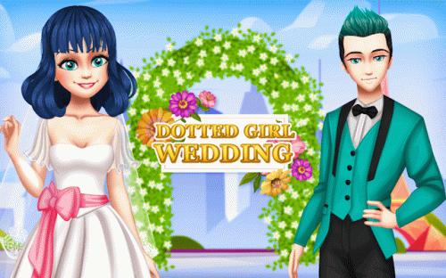 Dotted Girl Wedding Dress Up Game