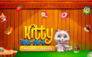 Kitty Take Care New Born Baby - Pet Care Game