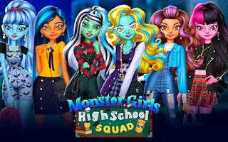 Monster Girls High School Squad Dress Up Game