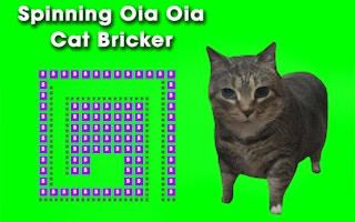Spinning Oia Oia Cat Bricker - Arcade Brick Breaker Game