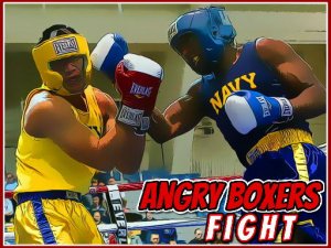 Angry Boxers Fight Puzzle Game