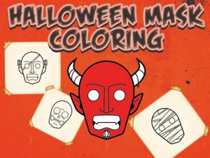 Halloween Mask Coloring Book Online Coloring Game