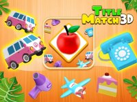 Tiled Match Three 3D Puzzle Game - Match 3 Puzzle