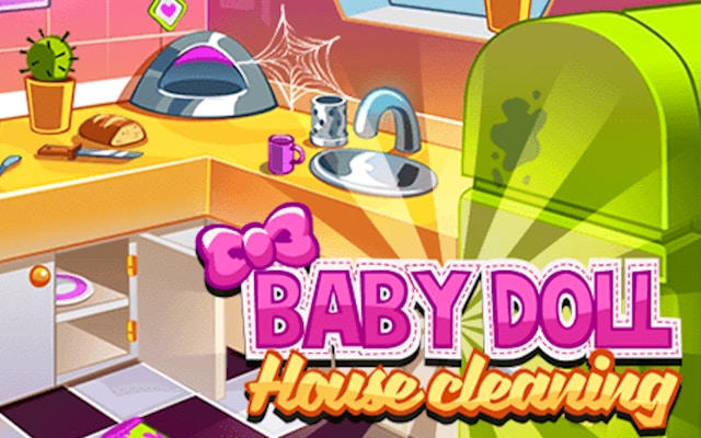 Baby Doll House Cleaning Game