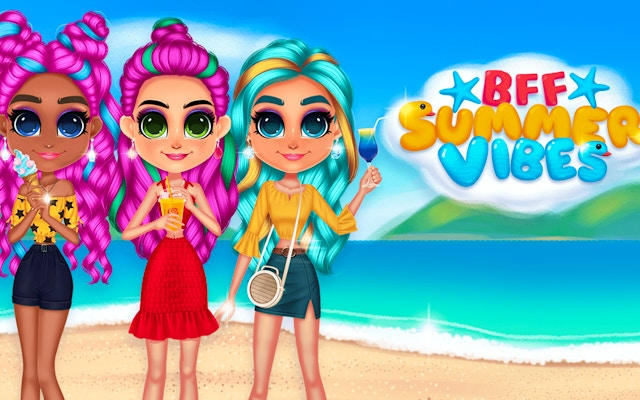 BFF Summer Vibes: Fashion Dress Up Game