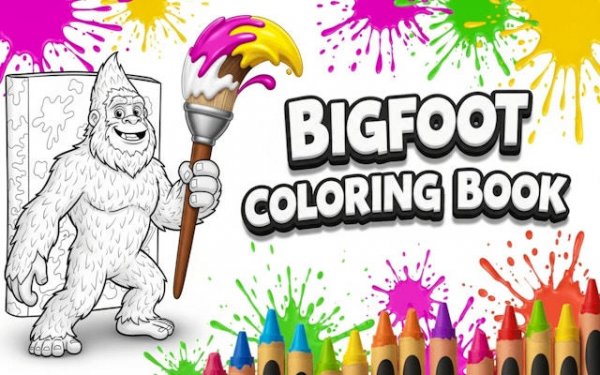 Bigfoot Coloring Book Online Game