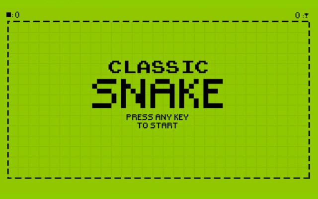 Classic Snake HTML5 Game
