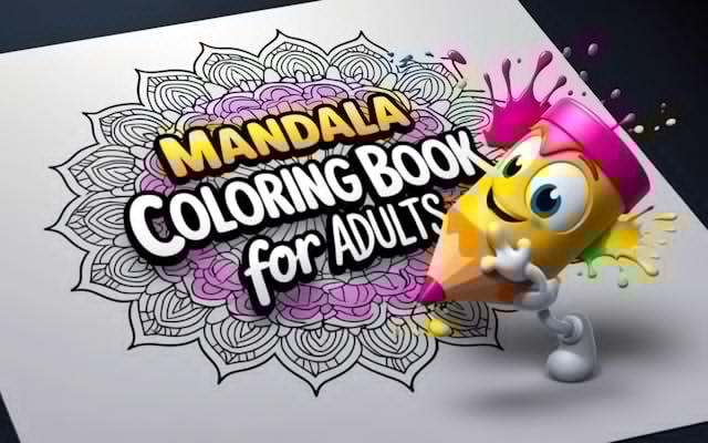 Mandala Coloring Book for Adults - Relaxing Art Game