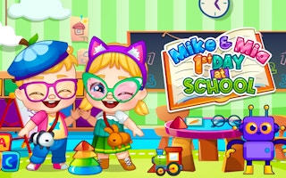 Mike And Mia 1st Day At School - Kids Fun Game