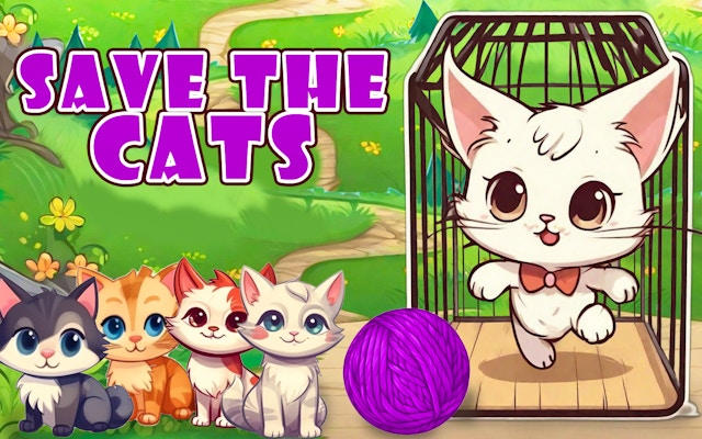 Save the Cats - Yarn Ball Puzzle Game