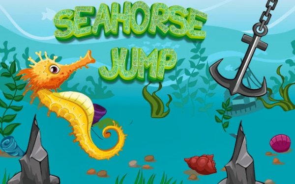 Flappy Seahorse Jump Arcade Game