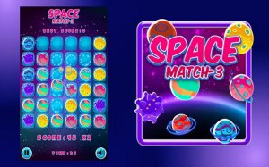 Super Space Match 3 Puzzle Game Online - Number Puzzle Game