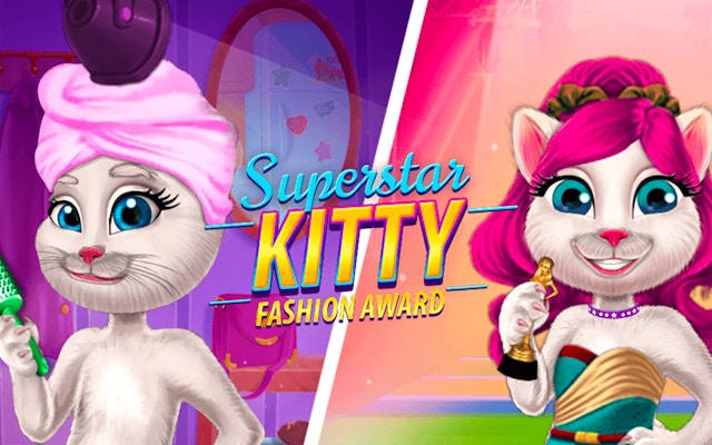 Superstar Kitty Fashion Award: Makeover & Styling Game