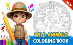 Wild Animals Coloring Book: Free Online Coloring Game - Art Game