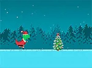 Christmas Dino Run Online Arcade Game
